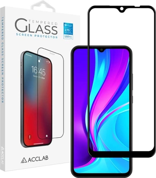 Защитное стекло ACCLAB Full Glue для Xiaomi Redmi 9A/9С Black (1283126508820)