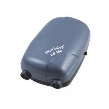 Компресор зовнішній двохканальний тихий для акваріума RS-Electrical RS-390 210 л/годину