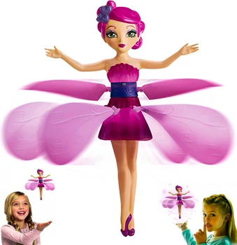 Летающая волшебная фея кукла летит парит над рукой 20см Flying Fairy розовая