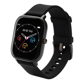 Смарт-часы Globex Smart Watch Me Black; 1.4" (240х240) IPS сенсорный / Nordic nRF52832 / Bluetooth 4.0 / GPS / 43 х 37 х 9 мм, 46 г / IP67 / 170 мАч / черный