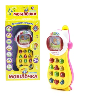 Телефон Сообразительная мобилочка укр розовый MiC (0103UK) (144396)