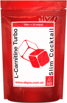 Жиросжигатель AB PRO L-CARNITINE TURBO SLIM COCKTAIL 200 г (TUSL200AB0045)