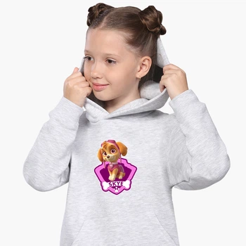 Детский худи Щенячий патруль (PAW Patrol) Светло-серый меланж (9298-1609) 152 см