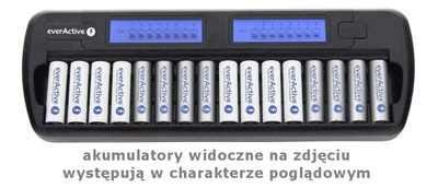 Універсальний ЗУ everActive NC-1600 16 каналів Ni-Cd/Ni-Mh 220V/12V Refresh LCD