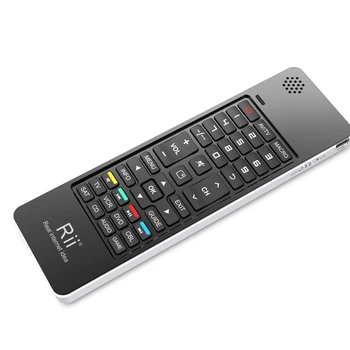 Міні бездротова клавіатура+пульт (для Smart TV/Android) Riitek mini i13 (RT-MWK13 EN[2.4 G]) 2.4 G, Airmouse ІК пульт на 8 пристроїв, мікрофон, Skype Phone