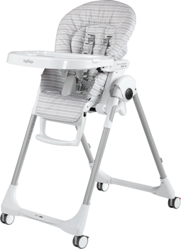 Стільчик для годування Peg-Perego Prima Pappa Follow Me Linear Grey Сірий у смужку (IH01000000RIG56)