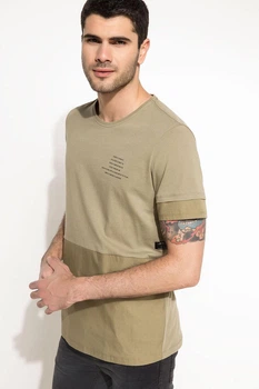 Футболка DeFacto S Хаки (DeFT-shirt -427-0)