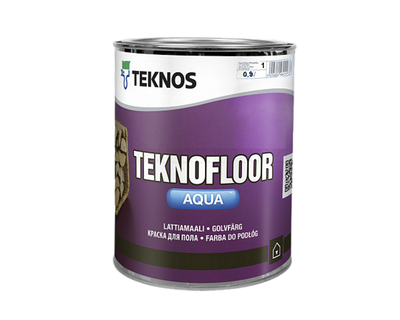 Эмаль акриловая TEKNOS TEKNOFLOOR AQUA для пола белый (база 1) 0,9л