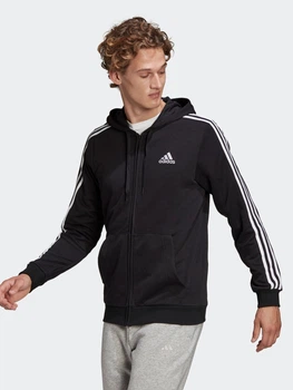ROZETKA ᐈ Толстовка Adidas M 3S Ft Fz Hd GK9032 L Black/White  (4064045195509) купить в Кишинёве, цена в Молдове. Толстовка Adidas M 3S Ft  Fz Hd GK9032 L Black/White (4064045195509): обзор, описание, продажа.