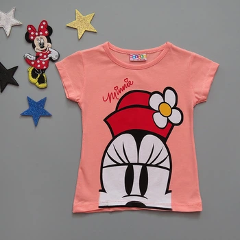 Футболка Minnie Mouse Hacali kids для девочки 86-92 см Персиковая 17695