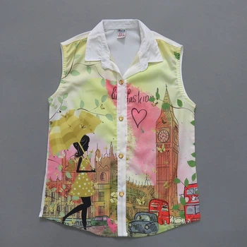 Шифоновая блуза Malix kids club для девочки 116-122 см Белая 14276