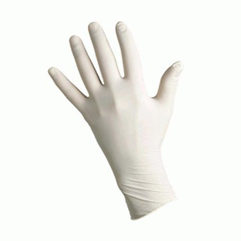 Одноразові рукавички нестерильні латексні без пудри Ampri Basic Plus 100 шт в упаковці Розмір ХS Білі
