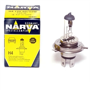 Лампа 12V H4 60/55W (вусики) Р43 NARVA [48881]