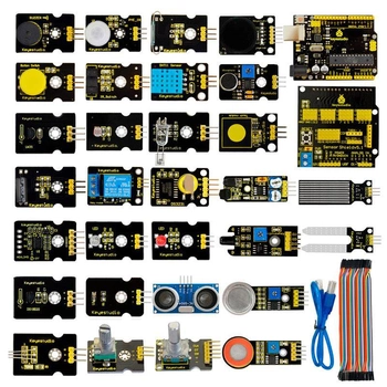 Набор Keyestudio Uno R3 + комплект датчиков 30шт для Arduino