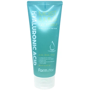 Піна для вмивання з гіалуроновою кислотою Farmstay Hyaluronic Acid Moist & Mild Gel Foam 200ml