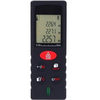 Лазерный дальномер лазерная рулетка Kronos KXL-D60 V куба, S прямоугольника, длина, гипотенуза (mdr_0494)