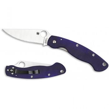 Нож Spyderco Military, S110V, синий (C36GPDBL)