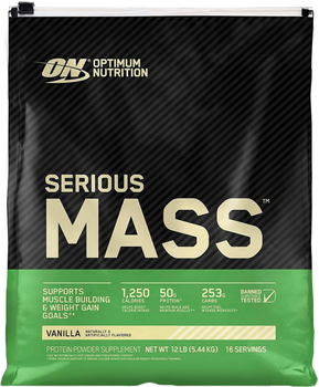 Гейнер Optimum Nutrition Serious Mass 5.45 кг Ваніль (841801)