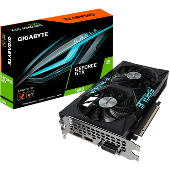 Видеокарта GF GTX 1650 4GB GDDR6 D6 Eagle OC Gigabyte (GV-N1656EAGLE OC-4GD)