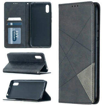 Чохол-книжка з кишеньками UniCase Geometric Pattern для Xiaomi Redmi 9A - Black