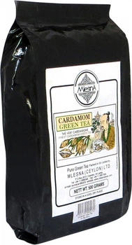 Чай зелений розсипний крупнолистовий Кардамон, Млесна (Mlesna) 500г. (01-012 cardamon)