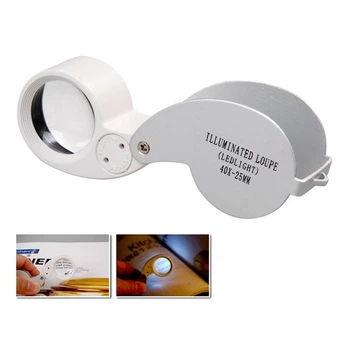 Ювелірна лупа Magnifier 21011 White 25 мм 40x