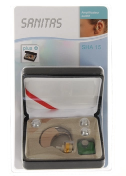 Підсилювач слуху, слуховий апарат Sanitas SHA 15 SANITAS чорний-сірий F04-170469