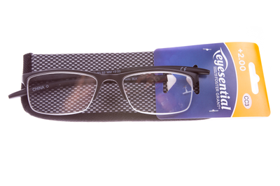 Очки для чтения +2,00 прямоугольной оправой EZ-Reader Черный US1-330162