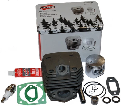 Поршневая Winzor бензопилы GoodLuck 4500 d43mm в сборе металлическая коробка арт.por204
