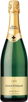 Вино ігристе Heretat el Padruell Cava Семісеко біле напівсухе 0.75 л 11.5% (8411277206521)