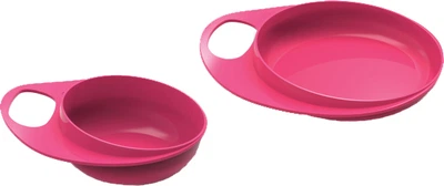 Набор детских тарелок Nuvita Easy Eating мелкая 230 мл 2 шт (NV8461Pink)