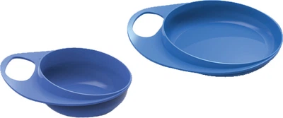 Набір дитячих тарілок Nuvita Easy Eating дрібна 230 мл 2 шт. (NV8461Blue)