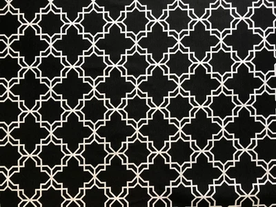 Скатерть хлопчатобумажная с тефлоновой пропиткой "Винтаж" CottonTwill 90х140 см Черно-белая (СТ0026-1)