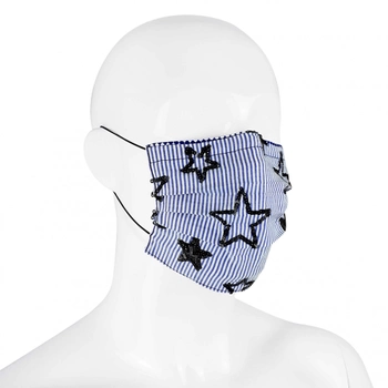 Багаторазова Захисна маска для обличчя NDS Зірки з паєтками