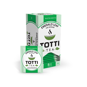 Чай зелений пакетований TOTTI TEA Смарагдовий лист 2 г х 25 шт
