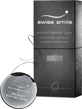 Вощена стоматологічна стрічка Swiss Smile In-Between зі смаком м’яти 70 м (7640131979917)