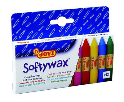 Набор мягких восковых мелков Jovi Softywax с эффектом масляной пастели10 цветов (930/10)