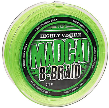 Шнур DAM Madcat 8-Braid 270 м 0.35 мм 29.5 кг (55857)