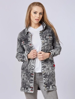 Джинсова куртка Mila Nova Q-31 48 Чорна (2000000012681)