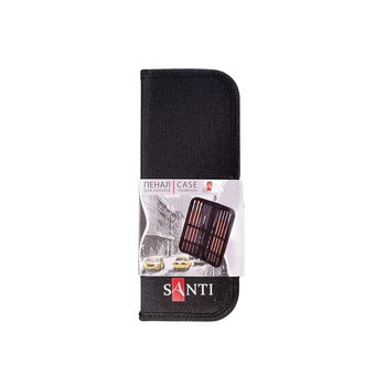 Пенал для кистей Santi 742624 3.5х15.5х37 см черный 4917955