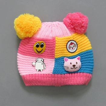 Зимняя шапка Baby Fashion для девочки 40-46 см Разноцветная 15254