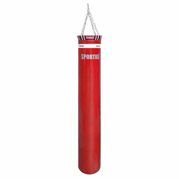 Боксерский мешок SPORTKO ПВХ 180 см/30 см/50 кг красный