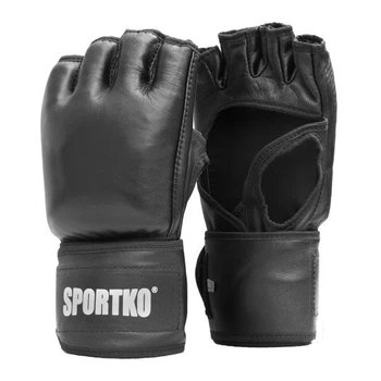 Перчатки тхэквондо и единоборств SPORTKO Кожа черные размер XL