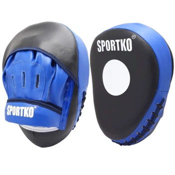 Лапы гнутые боксерские SPORTKO черно-синие
