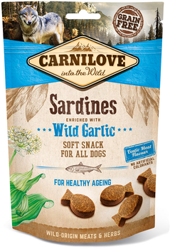 Лакомство для собак Carnilove Semi Moist с сардиной и черемшой 200 г (8595602528899)