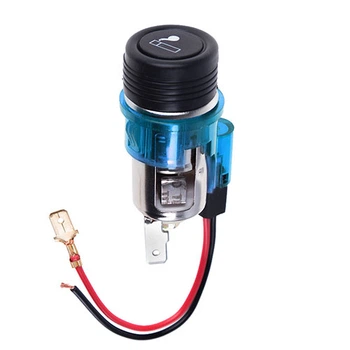 Прикурювач із підсвічуванням у планку 12V BLUE