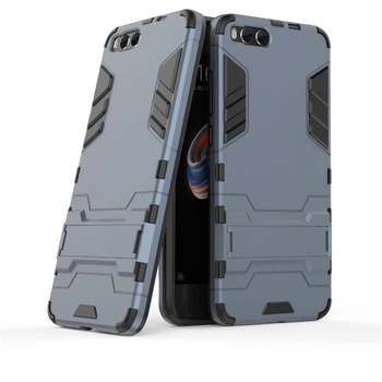 Чехол LUX для Xiaomi Mi Note 3 Hybrid Armored Case темно-синий