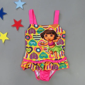 Купальник Dora Nickelodeon для девочки 104 см Желтый с розовым 16579
