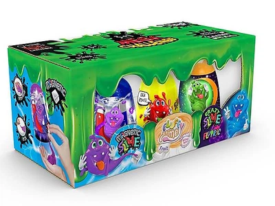 Набор слаймов "3 в 1 "Magnetic, Fluffy, Crazy Slime Fluoric" рус/укр DANKO TOYS (SLM-14-01,14-01U)