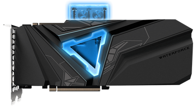 Gigabyte PCI-Ex GeForce RTX 2080 Super Gaming OC Waterforce WB 8G 8GB GDDR6 (256bit) (1845/15500) (HDMI, 3 x DisplayPort) (GV-N208SGAMINGOC WB-8GD)